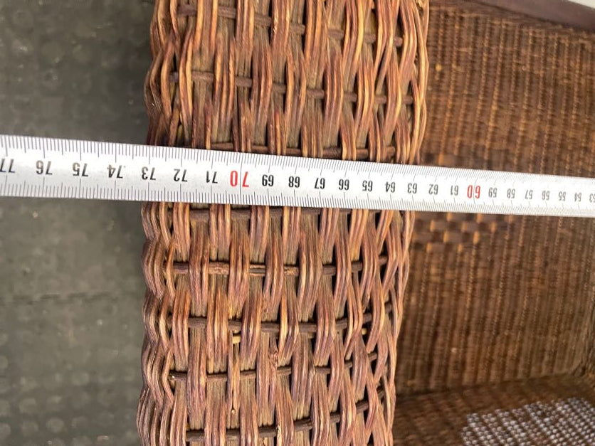 Wicker Dark Arm Chair