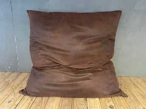 Brown Leather Cushion