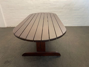 Wooden Large Dining / Patio Table - REDUCED