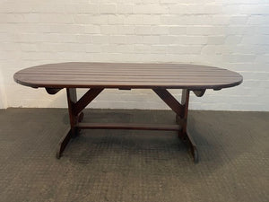 Wooden Large Dining / Patio Table - REDUCED