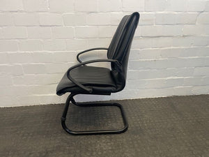 Leather Like Black Vistors Chair - PRICE DROP