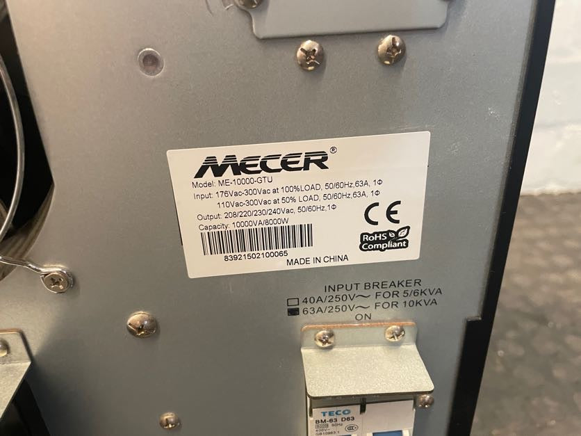 Mecer ME-10000-GTU 10000VA / 8000W UPS