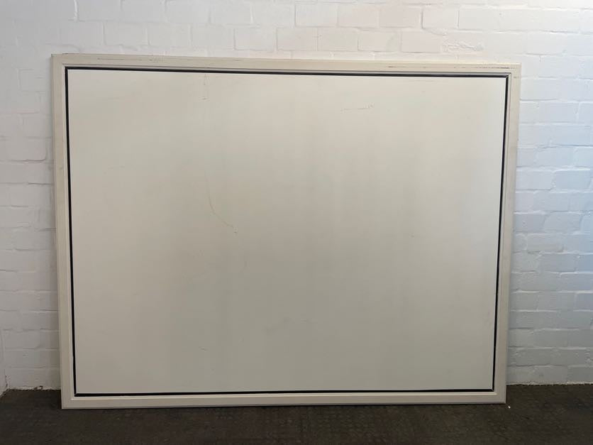 Large White Wooden Projector Screen (257cm X 197cm) - some damage - REDUCED