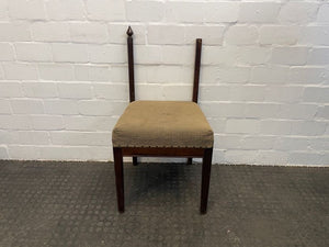 Dark Wood Dining Chair (No Back) - PRICE DROP