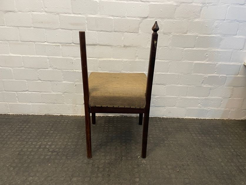 Dark Wood Dining Chair (No Back) - PRICE DROP