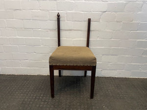 Dark Wood Dining Chair (No Back) - PRICE DROP