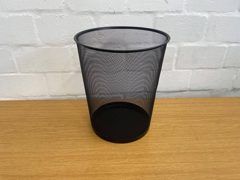 Black Mesh Office Bin