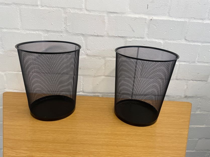 Black Mesh Office Bin