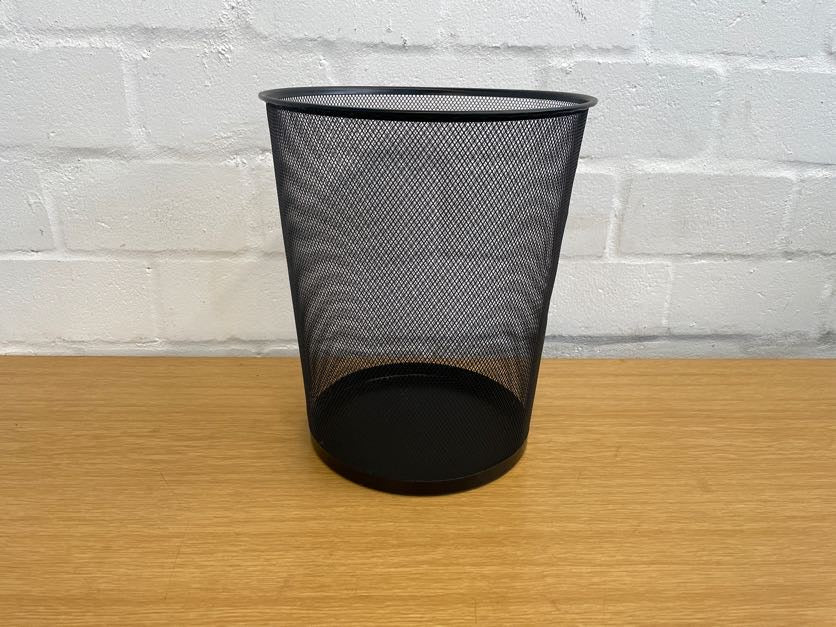 Black Mesh Office Bin