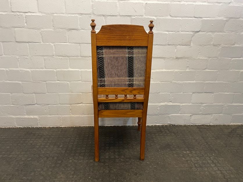 Oak Print Dining Chair - PRICE DROP - 2ndhandwarehouse.com