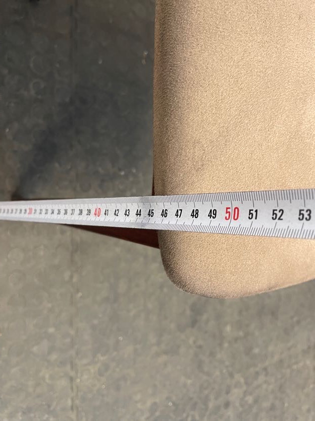 Dark Wood Suede Seat Dining Chair - PRICE DROP - 2ndhandwarehouse.com