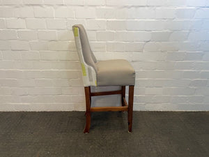 Cream &amp; Green Print Wooden Dining Chair - PRICE DROP