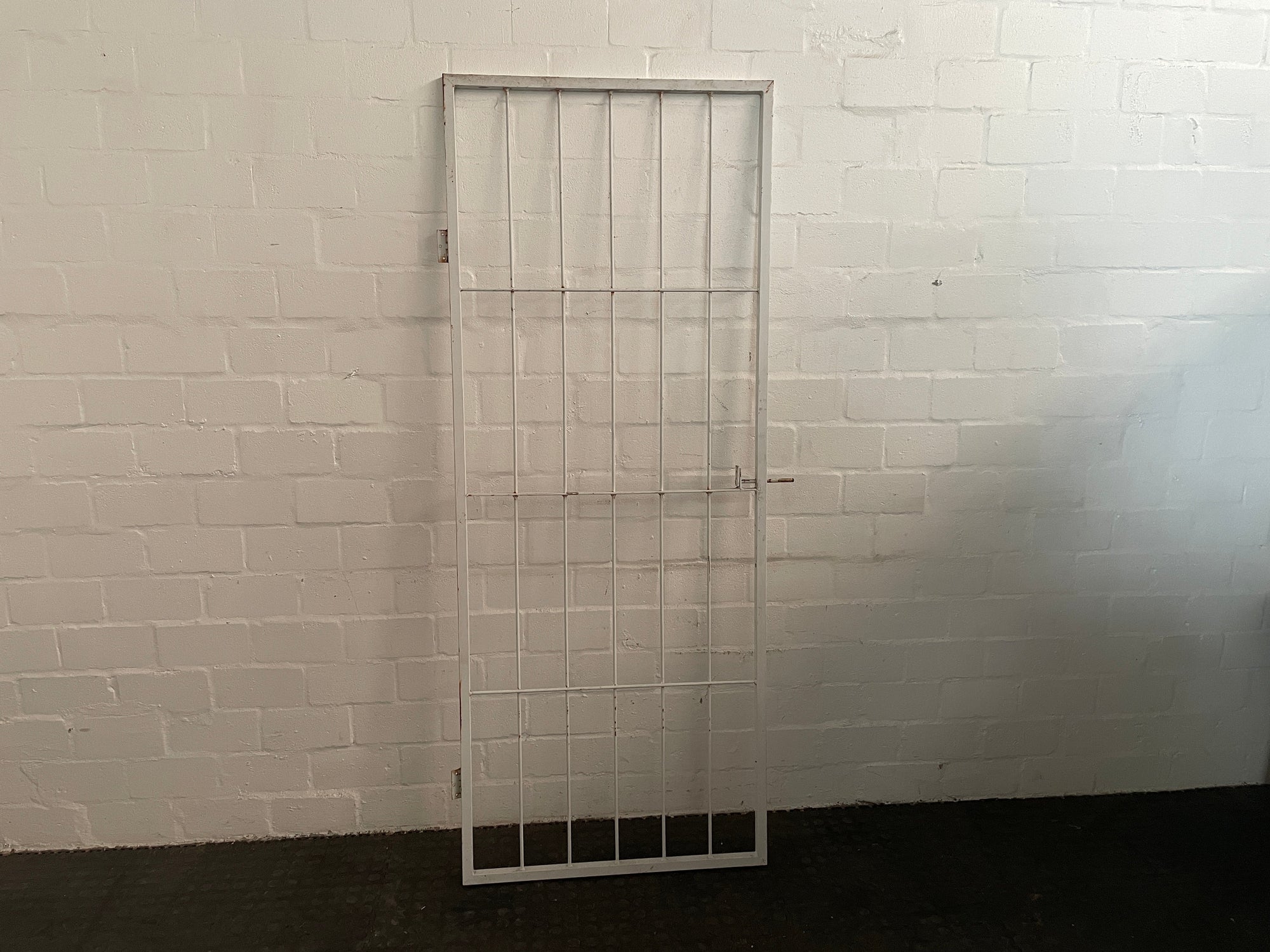White Steel Frame Security Gate