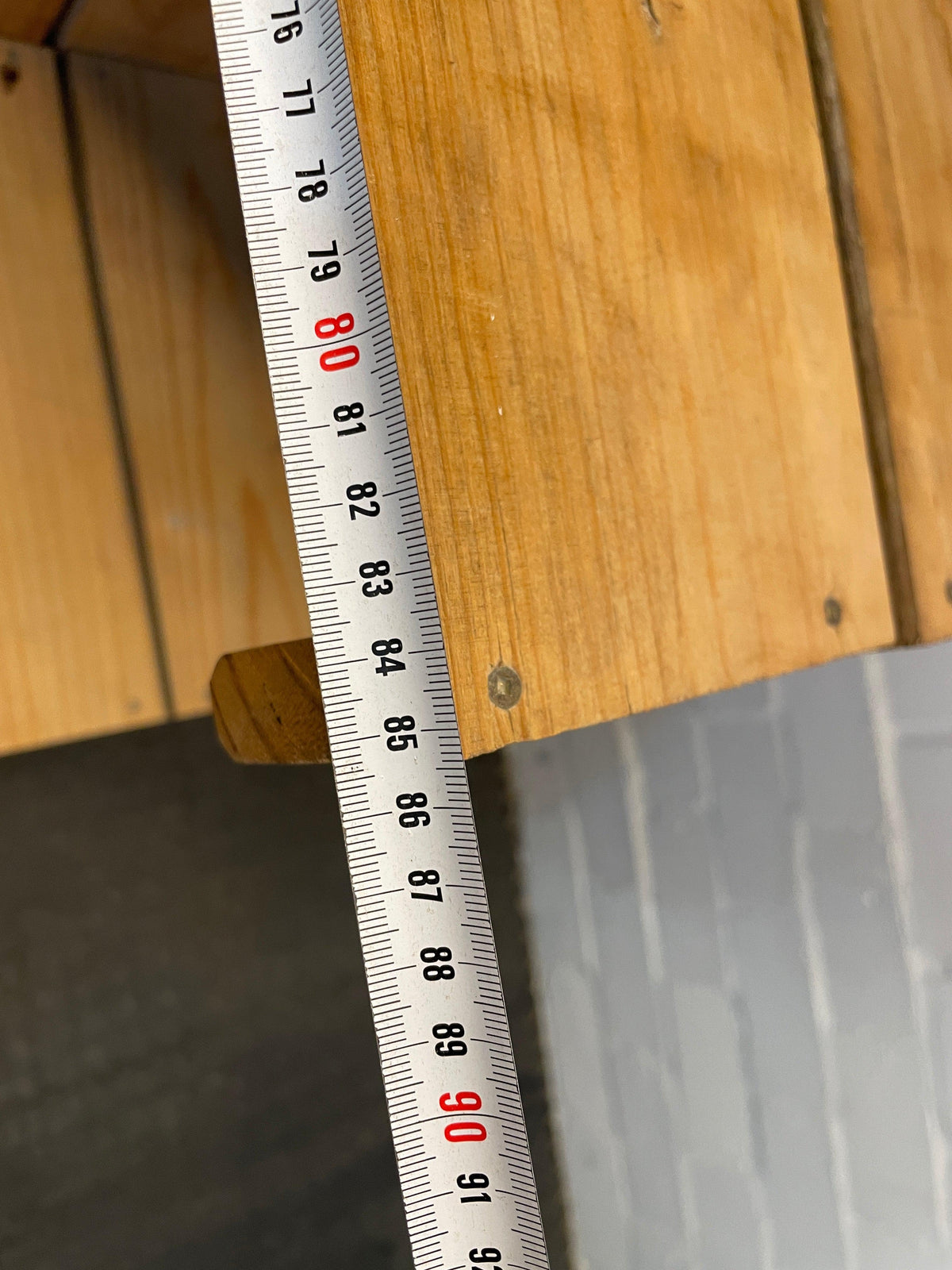 Wooden Stacking Display Cabinet On Wheels - REDUCED