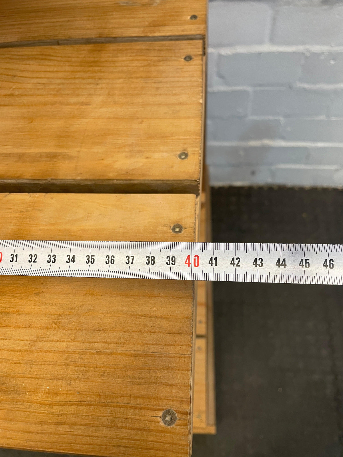 Wooden Stacking Display Cabinet On Wheels - REDUCED