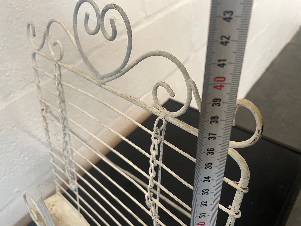 White Wire Book Stand