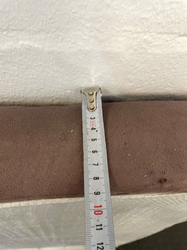 Brown Suede Double Bed Headboard