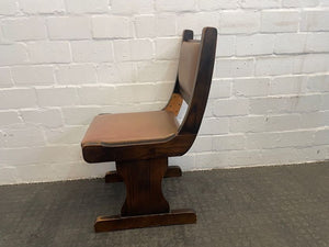 Hard Wood Brown Dining Chair - PRICE DROP