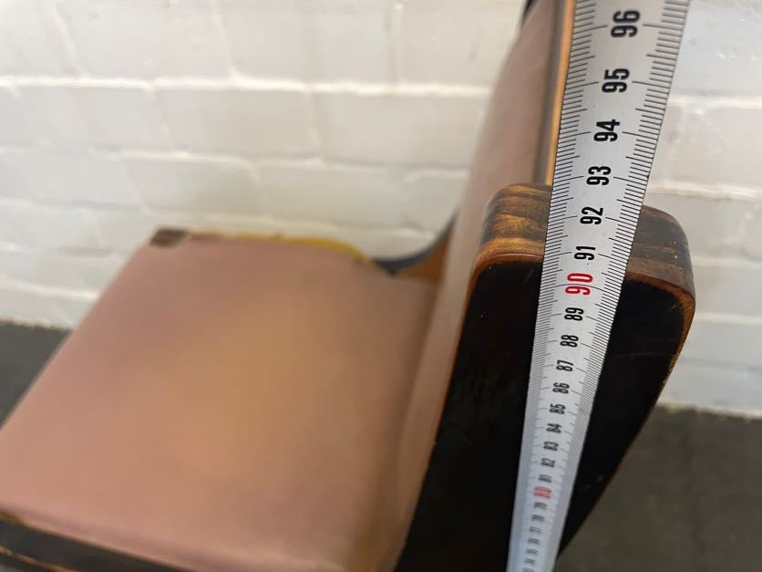 Hard Wood Brown Dining Chair (Torn) - PRICE DROP - 2ndhandwarehouse.com