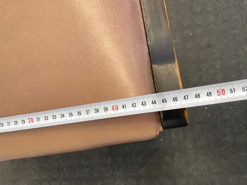 Hard Wood Brown Dining Chair (Torn Side) - PRICE DROP