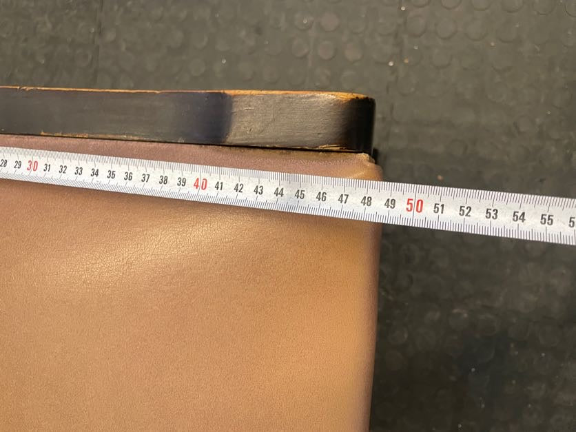 Hard Wood Brown Dining Chair (Torn Side) - PRICE DROP