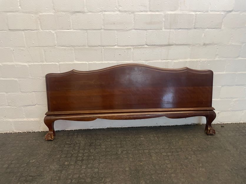 Wooden Ball & Claw Double Bed Footboard