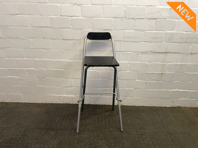 Grey Frame Folding Bar Stool - PRICE DROP