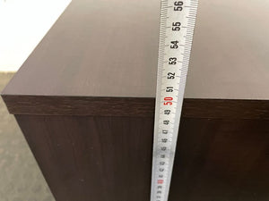 2 Drawer Dark Wood Bedside Pedestal - PRICE DROP