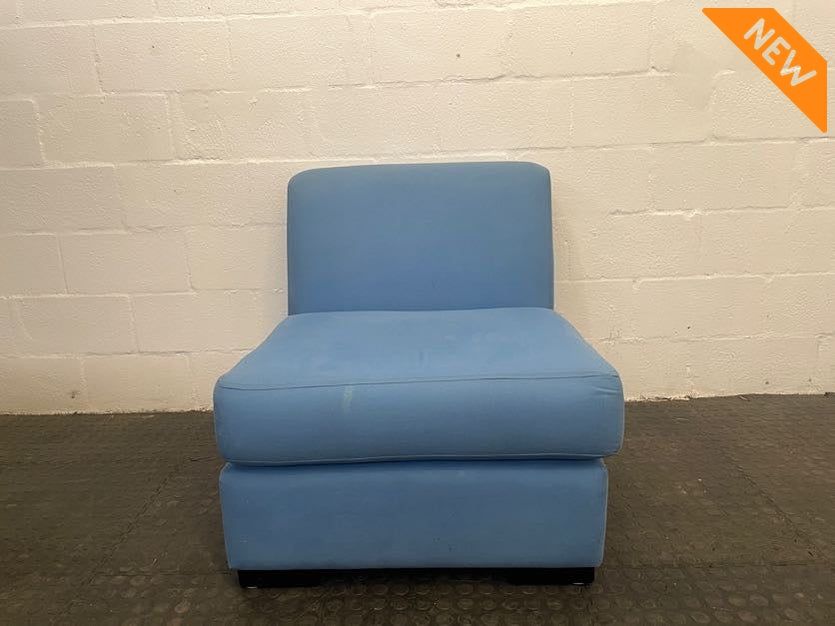 Blue Single Seater Sofa