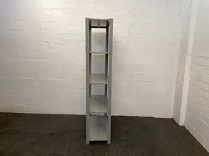 Grey Metal 4 Tier Filing Shelf