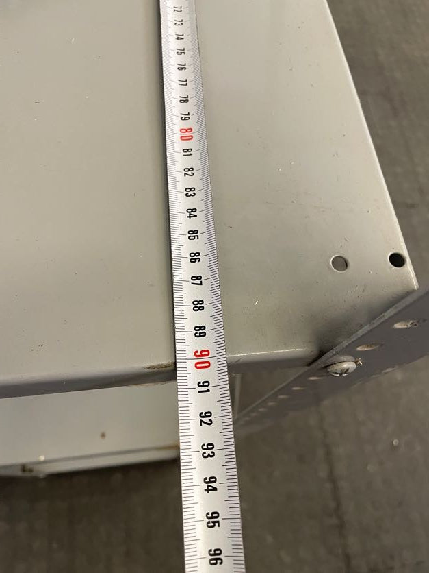 Grey Metal 4 Tier Filing Shelf