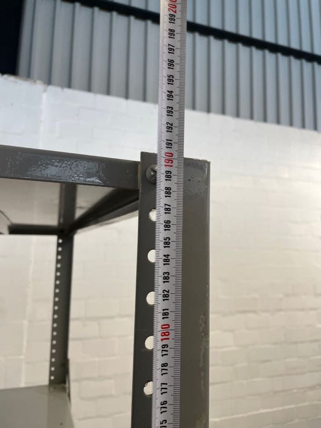 Grey Metal 4 Tier Filing Shelf