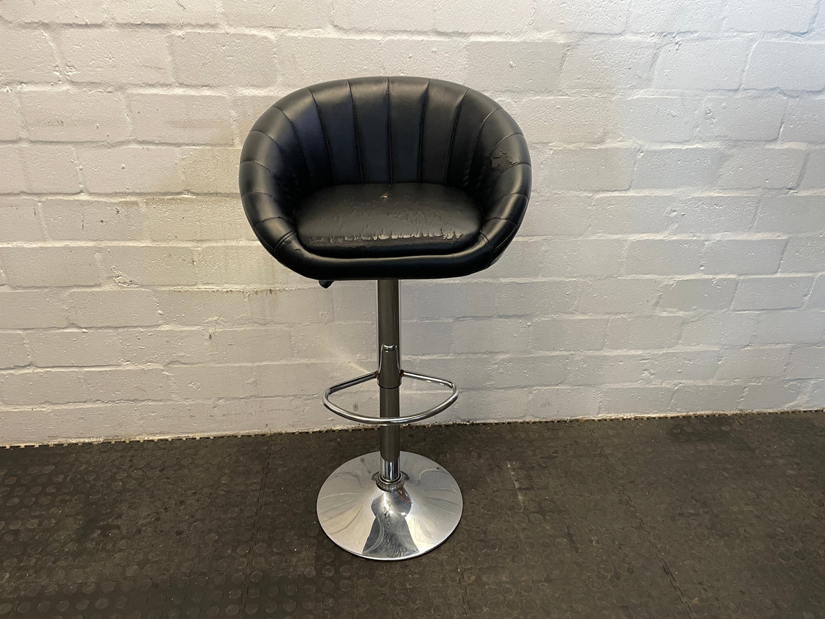 Atlantic Cape Barbara Black Bar Stool (Small Tear) - PRICE DROP