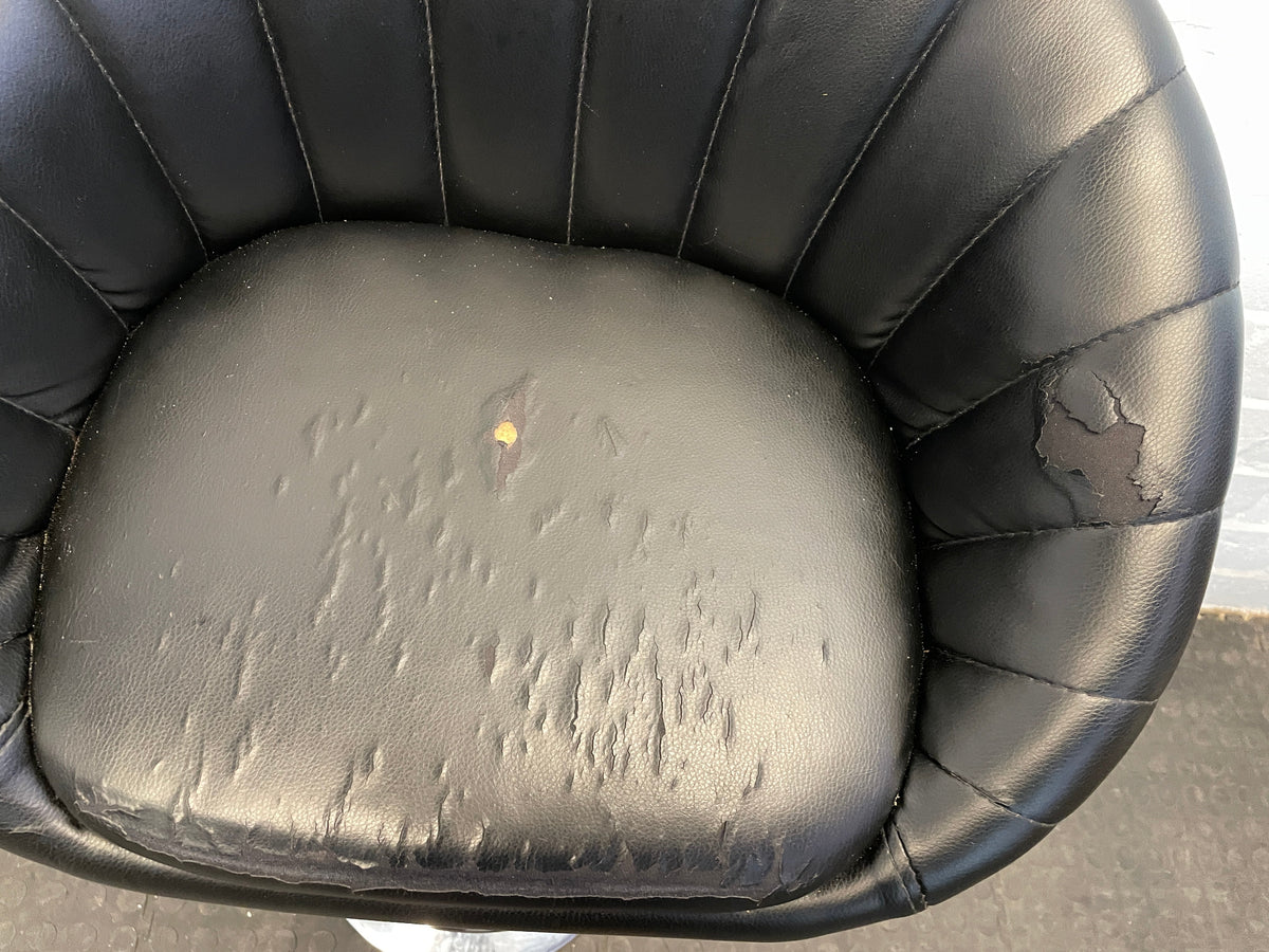 Atlantic Cape Barbara Black Bar Stool (Small Tear) - PRICE DROP