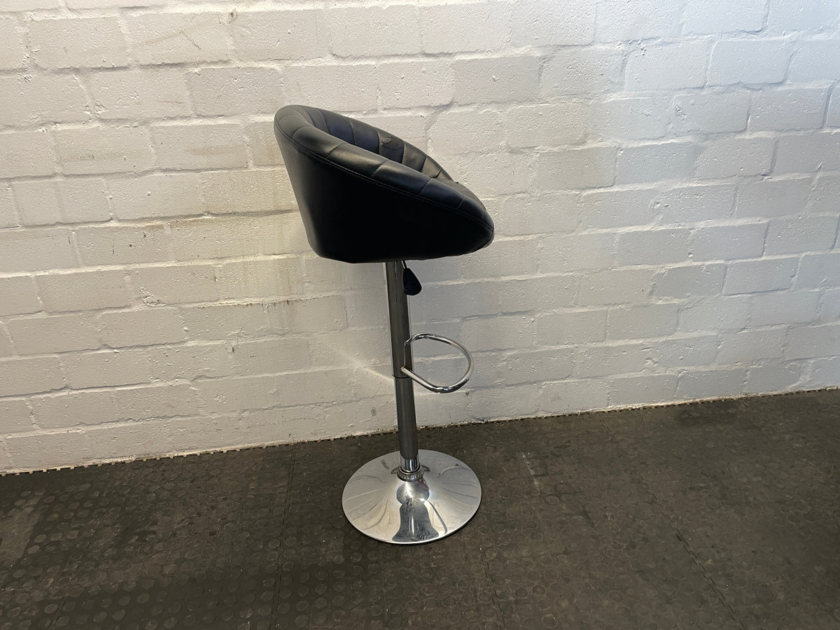 Atlantic Cape Barbara Black Bar Stool (Small Tear) - PRICE DROP