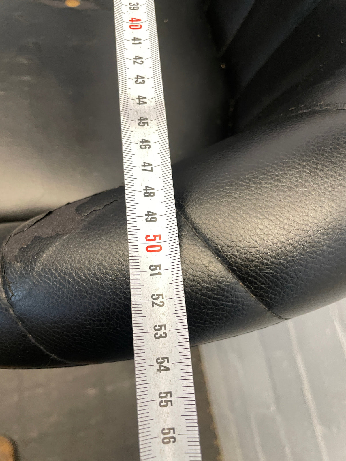 Atlantic Cape Barbara Black Bar Stool (Small Tear) - PRICE DROP