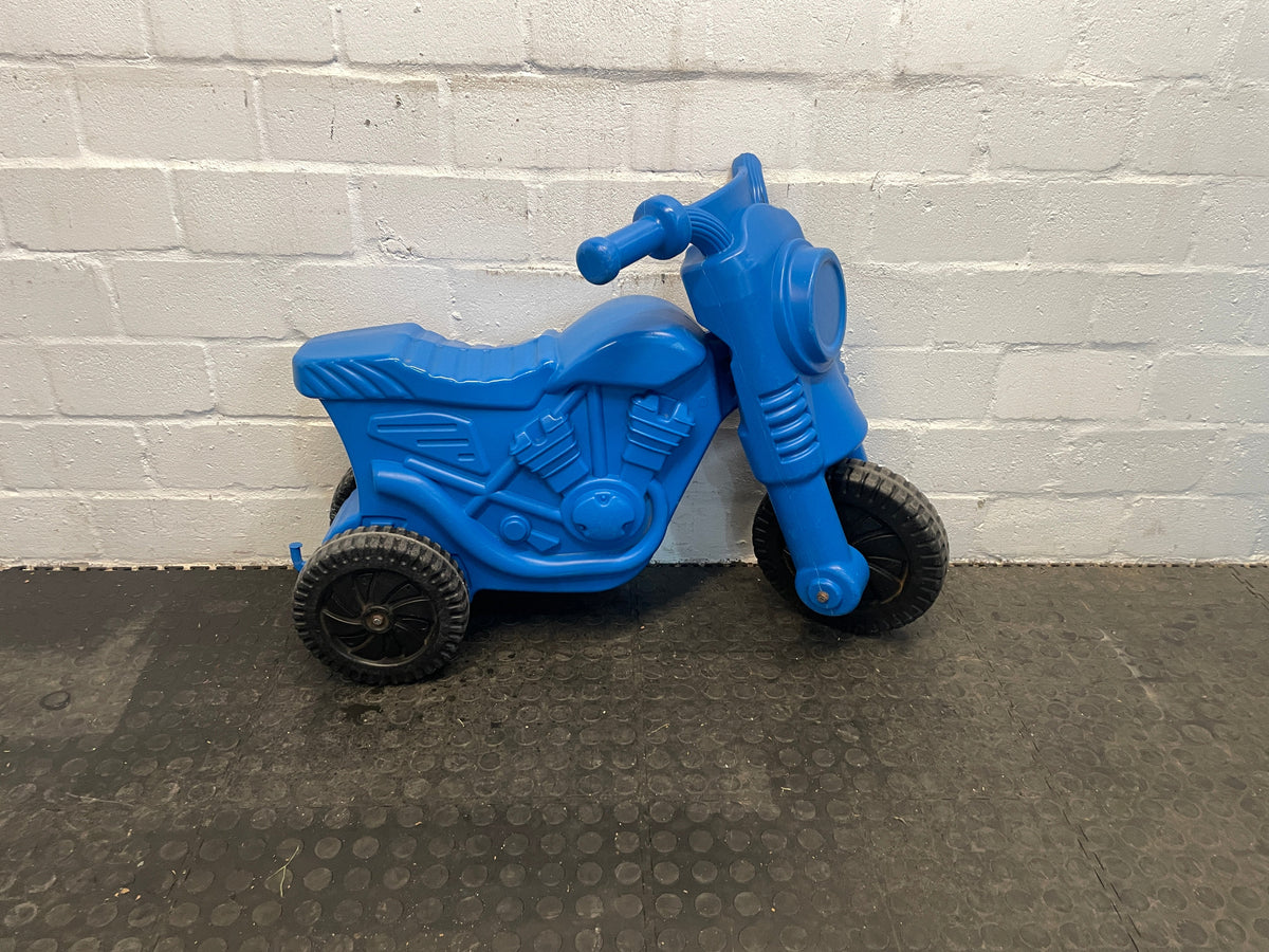Blue Kids Plastic Motorbike (1 Arm Off)