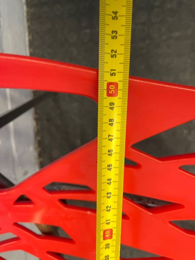 Red Leaf Cafe Chair - Square Back - PRICE DROP