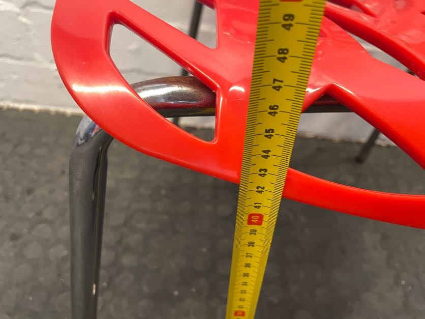 Red Leaf Cafe Chair - Square Back - PRICE DROP