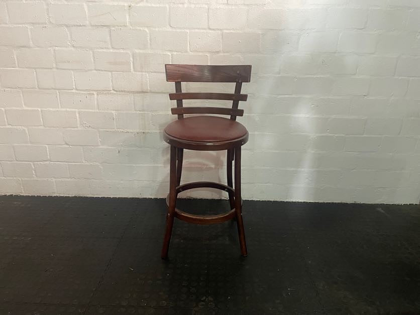 Cherry Wood Bar Stool - PRICE DROP - 2ndhandwarehouse.com