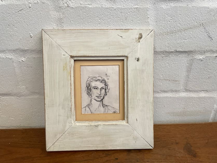 Abstract White Framed Art