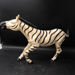 Rubber Zebra Figurine