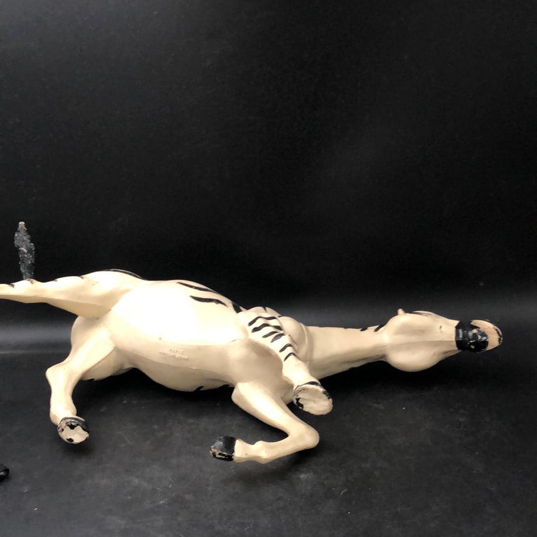 Rubber Zebra Figurine