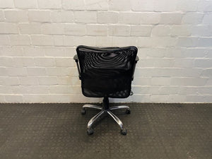 Steel Leg Mesh Back Office Chair (Torn Top) - REDUCED