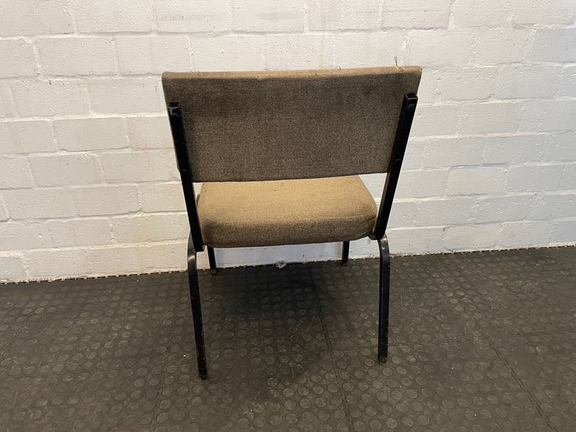 Grey Black Frame Visitors Chair - REDUCED - PRICE DROP - 2ndhandwarehouse.com