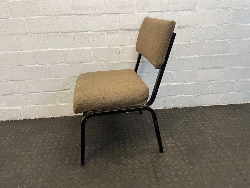 Grey Black Frame Visitors Chair - REDUCED - PRICE DROP - 2ndhandwarehouse.com
