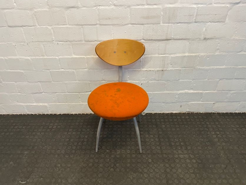 Orange Seat Visitors Chair - REDUCED - PRICE DROP - 2ndhandwarehouse.com