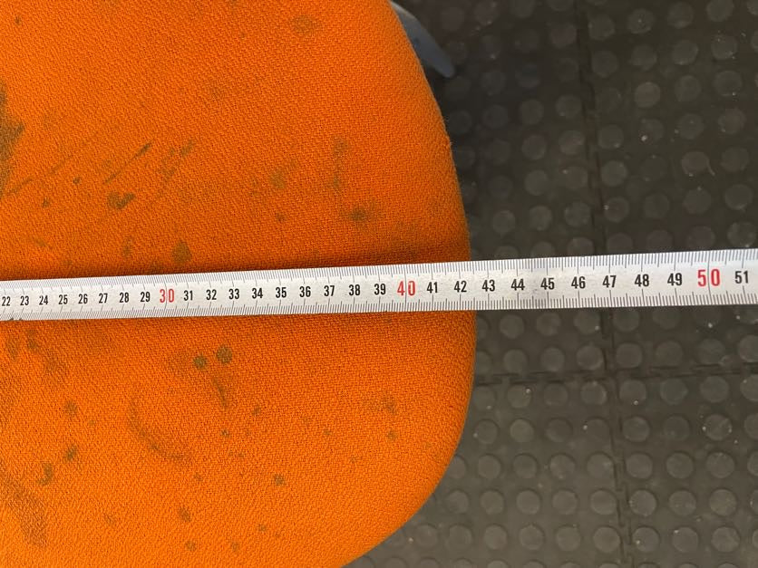 Orange Seat Visitors Chair - REDUCED - PRICE DROP - 2ndhandwarehouse.com