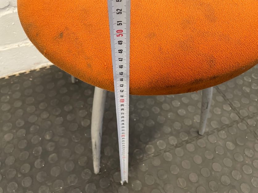 Orange Seat Visitors Chair - REDUCED - PRICE DROP - 2ndhandwarehouse.com