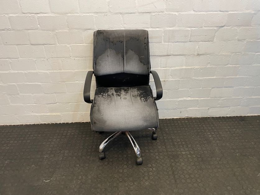 Faded Black Office Chair - REDUCED
